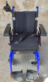 Carrozzina elettrica per disabili batteria nuova