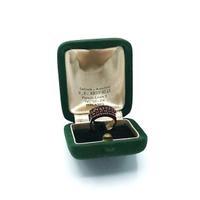 ANELLO  ARGENTO CON GRANATO