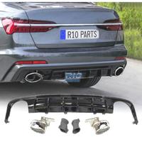 DIFFUSORE AUDI A6 C7 SEDAN AVANT 19-21 LOOK RS6 NE