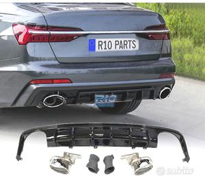 DIFFUSORE AUDI A6 C7 SEDAN AVANT 19-21 LOOK RS6 NE