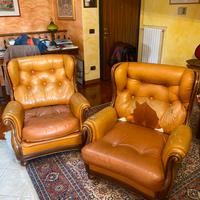 Poltrona stile antico/ tavolino stile antico ferro