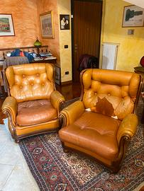 Poltrona stile antico/ tavolino stile antico ferro