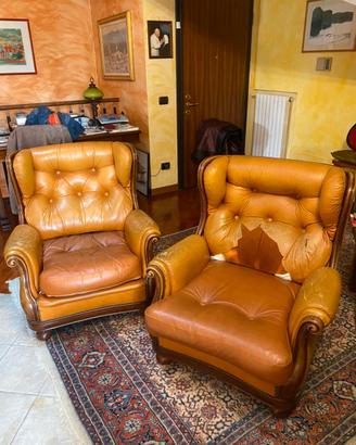 Poltrona stile antico/ tavolino stile antico ferro