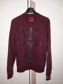 Felpa bordeaux da uomo Clayton