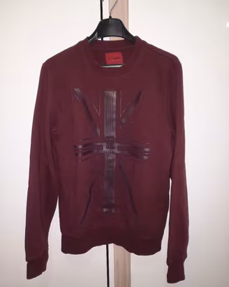Felpa bordeaux da uomo Clayton