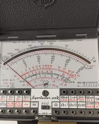 Tester ICE Supertester 680R Vintage Completo