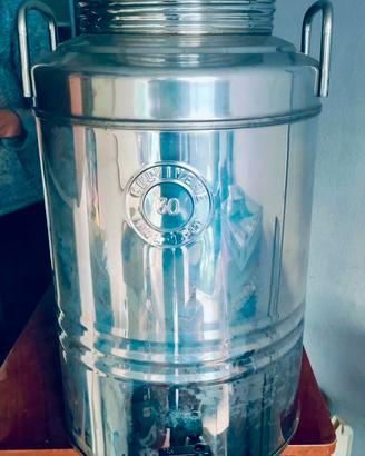 Fusto Olio Acciaio Inox 30 Litri nuovo Belvedere.