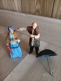 Statue presepe napoletano in terracotta