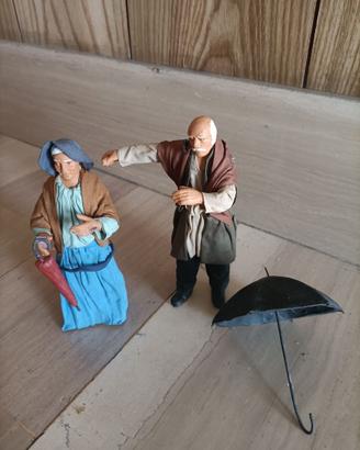 Statue presepe napoletano in terracotta