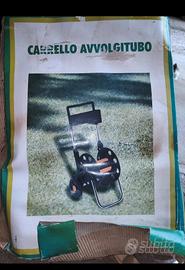 carrello avvolgi tubo gomma annaffiare giardino