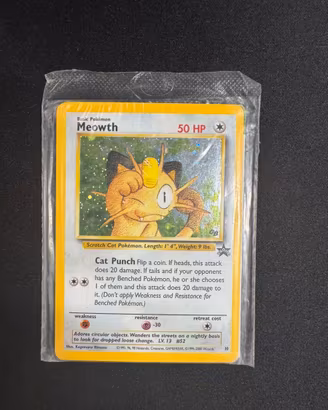 Meowth Star Promo EN Holo Foil Rare Sigillato
