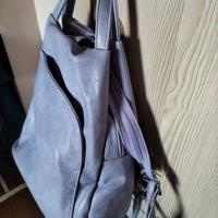 borsa/zaino in ecopelle colore lilla 