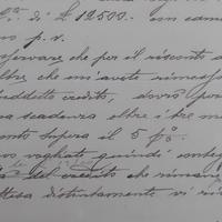 lettera originale  Giuseppe  camporini Como