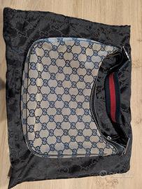 Gucci GG Canvas Web Horsebit Shoulder Bag