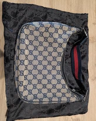 Gucci GG Canvas Web Horsebit Shoulder Bag