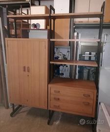 Libreria vintage stile svedese anni 50