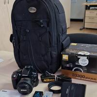 Nikon D3300 con obiettivo 35mm nikon