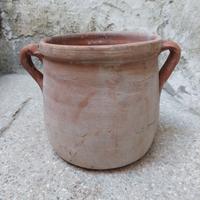 Antica pentola orcio in terracotta, inizi del 1900