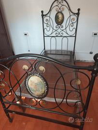 letto in ferro battuto antico 
