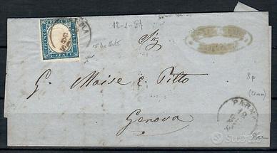 20 CENT 15Dc SU LETTERA BALLABIO CHIAVARELLO PARMA