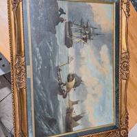 quadro paesaggio marino w. williams