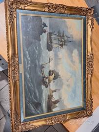 quadro paesaggio marino w. williams