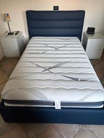 letto contenitore una piazza e mezza con materasso