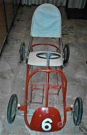 Macchina a pedali '' go kart '' anni 60 giordani r