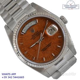 ROLEX  Day-Date 18039 President wood dial gold