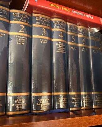 Enciclopedia Banca e Borsa CEI 10 volumi rilegati