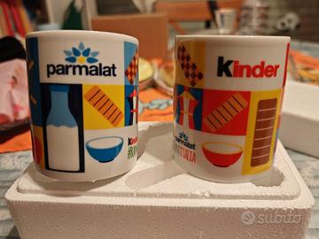 Coppia tazze Kinder Parmalat originali – nuove con