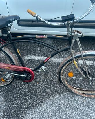 Bicicletta bianchi vintage elettrica 1980