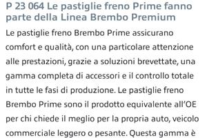 pastiglie posteriori Brembo Abarth 