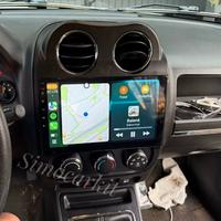 AUTORADIO 10'' 4+64GB ANDROID 14 PER JEEP COMPASS