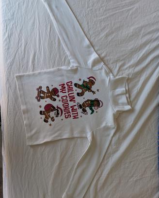 Maglietta maniche lunghe e collo alto 3-4 anni
