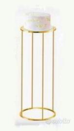 Piedistallo cilindrico oro