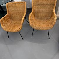 Poltrone in vimini vintage