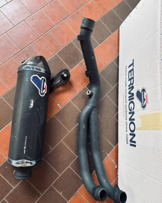 scarico completo termignoni titanio nero racing