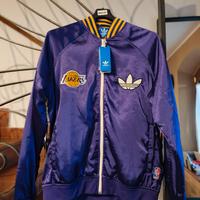 Giacca Adidas Originals LA Lakers NBA viola satina