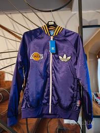 Giacca Adidas Originals LA Lakers NBA viola satina