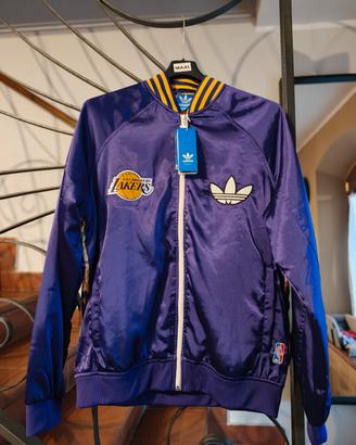 Giacca Adidas Originals LA Lakers NBA viola satina