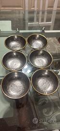 6Coppette acciaio
