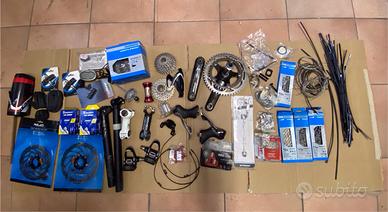 Lotto ricambi bicicletta Shimano e non