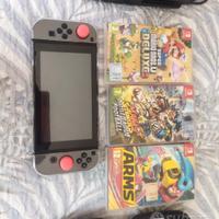 Nintendo switch con 3 giochi