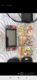 Nintendo switch con 3 giochi