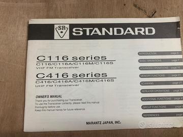 Libretto originale radio   standard C116/ C416