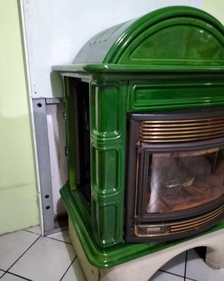 Stufa Pellet Ginevra idro Verde Palazzetti
