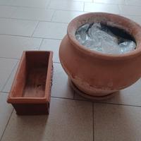 vasi da fiore in cotto