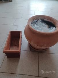 vasi da fiore in cotto