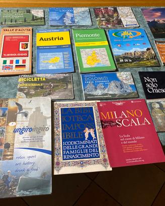 Collezione di cartine stradali e itinerari vari